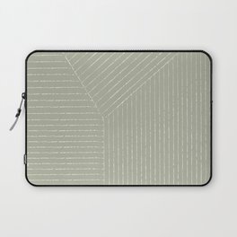 Minimal Line Young Leaves by Flow Line on Laptop Sleeve Laptop Sleeve 